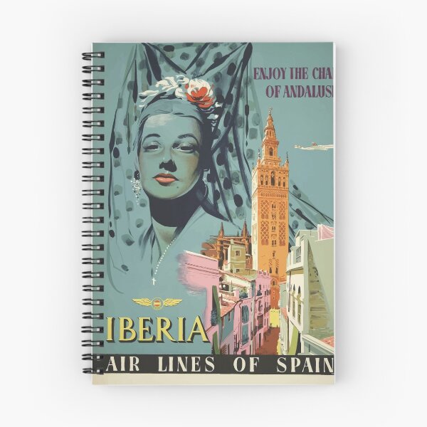 Item preview, Andalucia Spain Vintage Retro Travel Holiday Malaga, Sevilla, Cordoba, Almeria Landscape designed and sold by Vintage Mag.