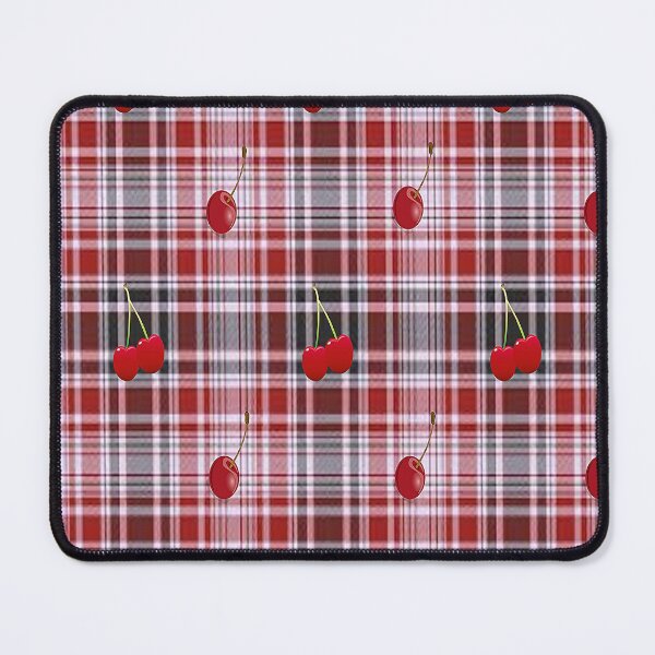 Item preview, Buffalo Plaid Cherry Design, cherries , boho cherry cute design inspired by nature designed and sold by Adri Barnard.