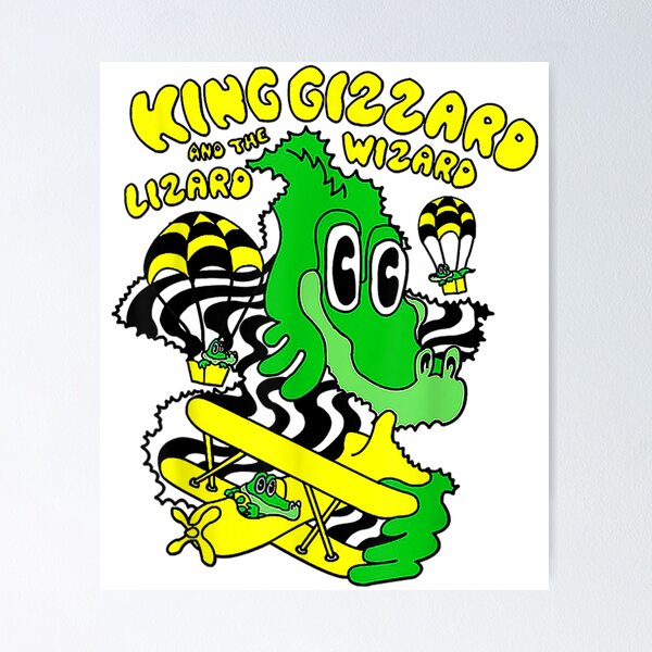 Item preview, King Funny Gizzard The Lizard Gift Wizard designed and sold by JakeWaihape.