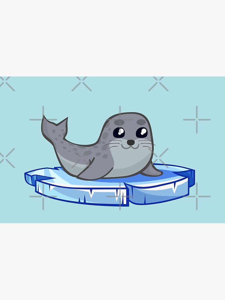 Skin Adhesive D Ordinateur Dessin Anime Mignon Bebe Phoque Par Pixxart Redbubble