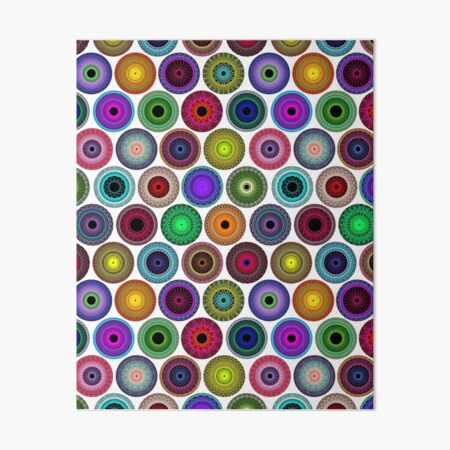 Polka Dot with Math Stars 2 Art Board Print