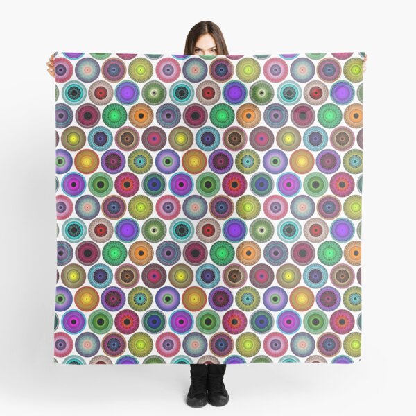 Polka Dot with Math Stars 2 Scarf
