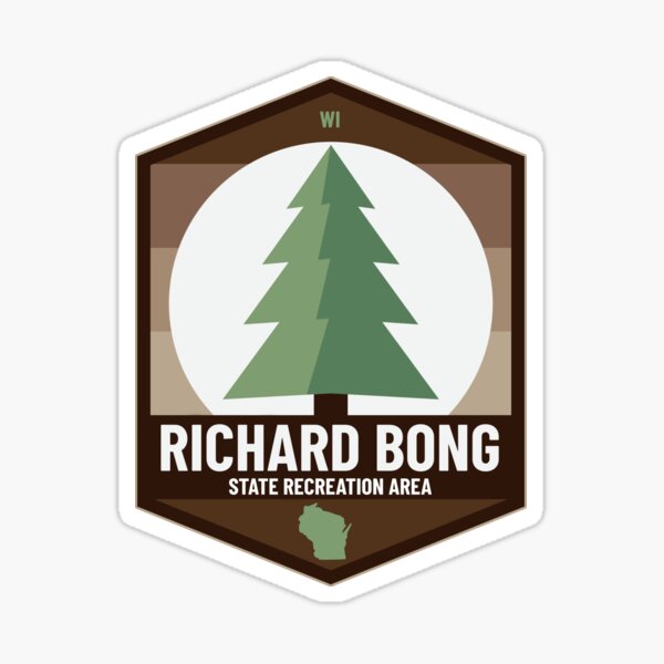 Item preview, Richard Bong State Recreation Area, Wisconsin WI Pine Tree State Badge  designed and sold by palmettodigital.