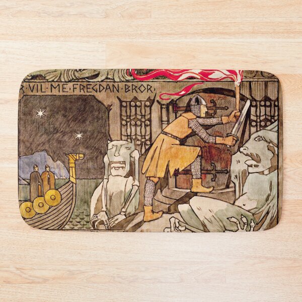 Item preview, Asmund at the Gate in the Mountain - Gerhard Munthe designed and sold by brushandframes.