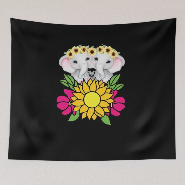 Item preview, Sunflower Elephant, Cute designed and sold by YARA TS.