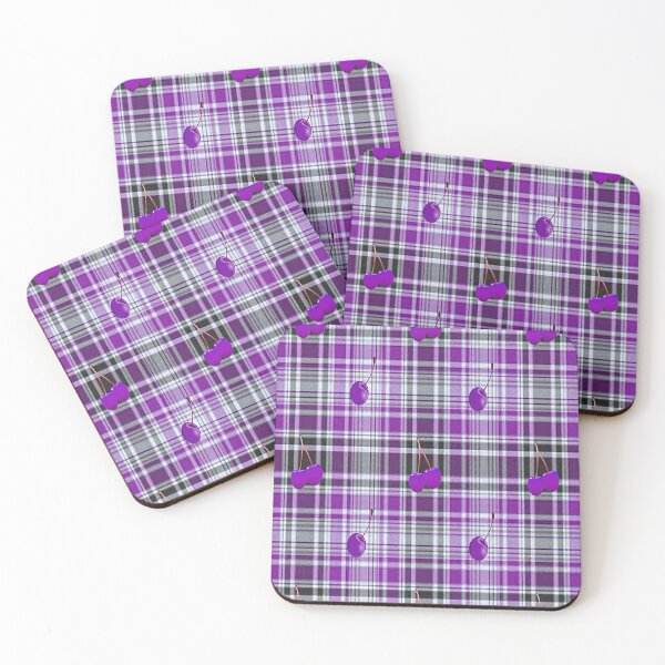 Item preview, Buffalo Plaid Cherry Design,3, cherries , boho cherry cute design inspired by nature designed and sold by Adri Barnard.