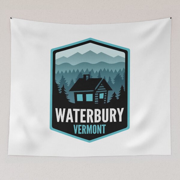 Item preview, Waterbury Vermont Mountain Town Cabin designed and sold by HalpinDesign.