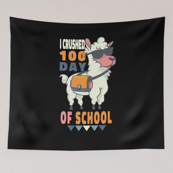 Item preview, funny I Crushed 100 Days Of School for Boys Llama designed and sold by solimangomaa.
