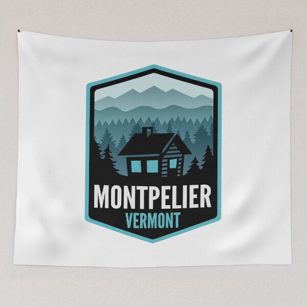 Item preview, Montpelier Vermont Mountain Town Cabin designed and sold by HalpinDesign.