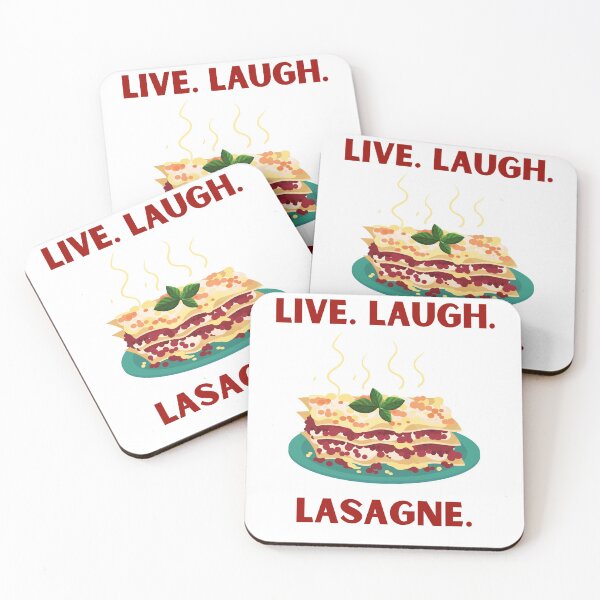 Item preview, LIVE. LAUGH. LASAGNE. designed and sold by designsbyreaia.