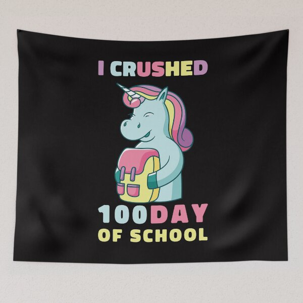 Item preview,  I Crushed 100 Days Of School for Boys Unicorn designed and sold by solimangomaa.