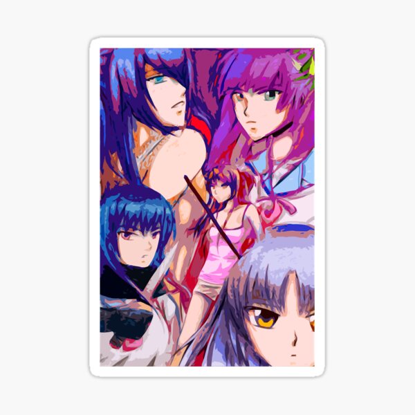  High School of The Dead Saya Takagi Asami Nakaoka Shizuka  Marikawa Rei Miyamoto Female Characters Sticker for Phone, Laptop,  Skateboard, Car : Electronics