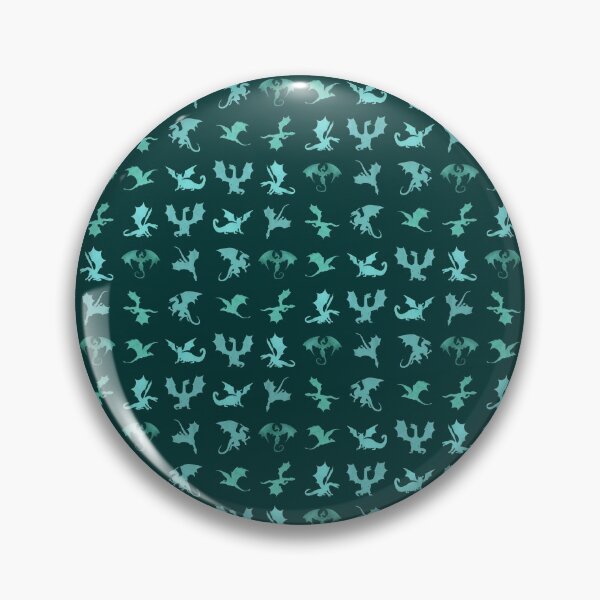 Item preview, Watercolor Blue and Green Fantasy Dragon Pattern  designed and sold by Zab Butler Design.