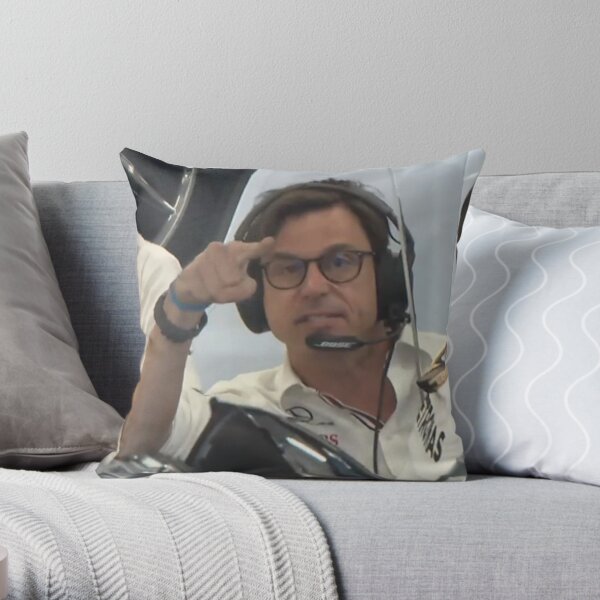 Toto pointing at camera Throw Pillow