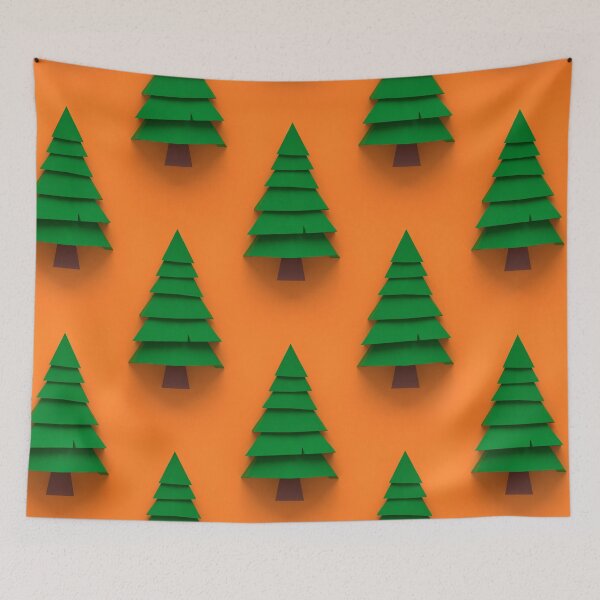 Item preview, Minimalistic Pine Tree Pattern designed and sold by XyzYzxZxyStudio.