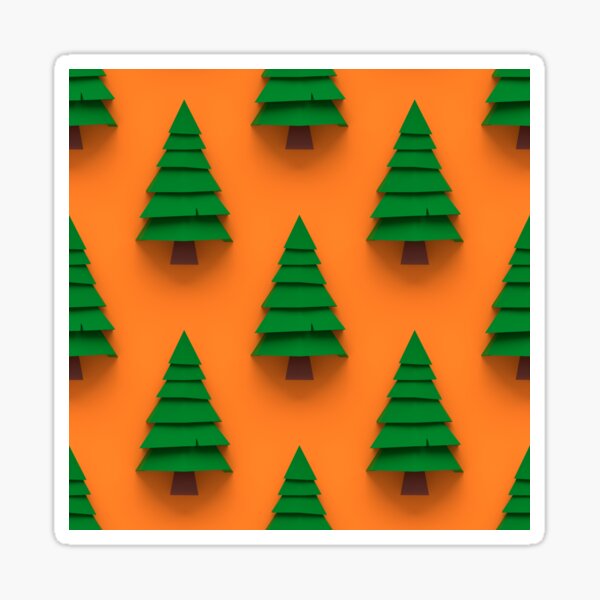Item preview, Minimalistic Pine Tree Pattern designed and sold by XyzYzxZxyStudio.