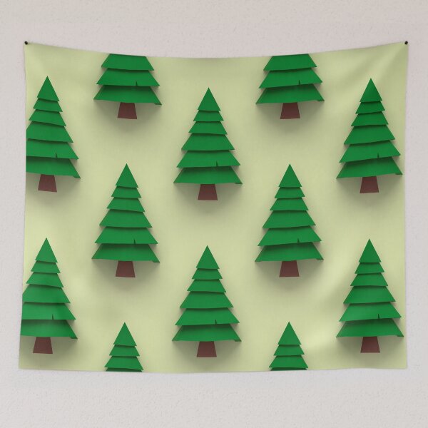 Item preview, Minimalistic Pine Tree Pattern designed and sold by XyzYzxZxyStudio.