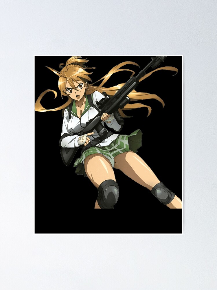 Highschool of the Dead Manga Poster Cute Anime Hot Girl Art Picture Wall  Print