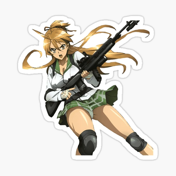 High School of The Dead Saya Takagi Asami Nakaoka Shizuka Marikawa Rei  Miyamoto Female Characters Sticker for Phone, Laptop, Skateboard, Car