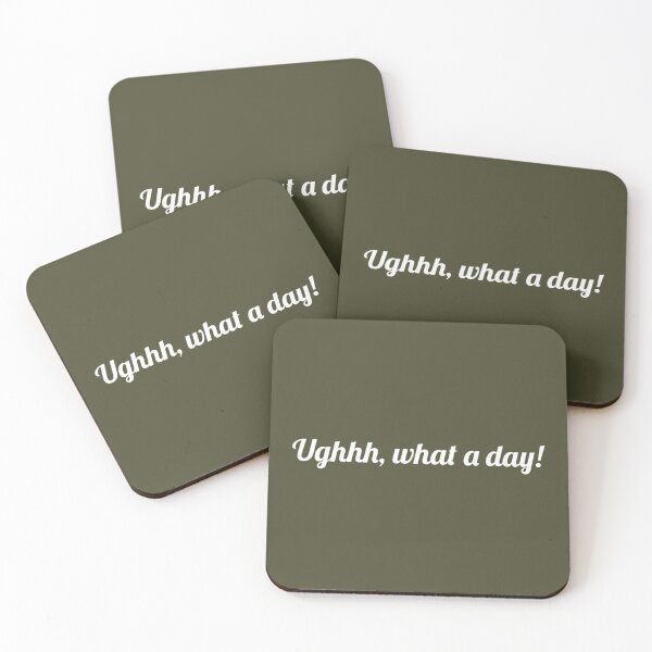 Item preview, Harvey Price Ughhh, What a day! quote in plain text   designed and sold by SwoodlePrintsUK.