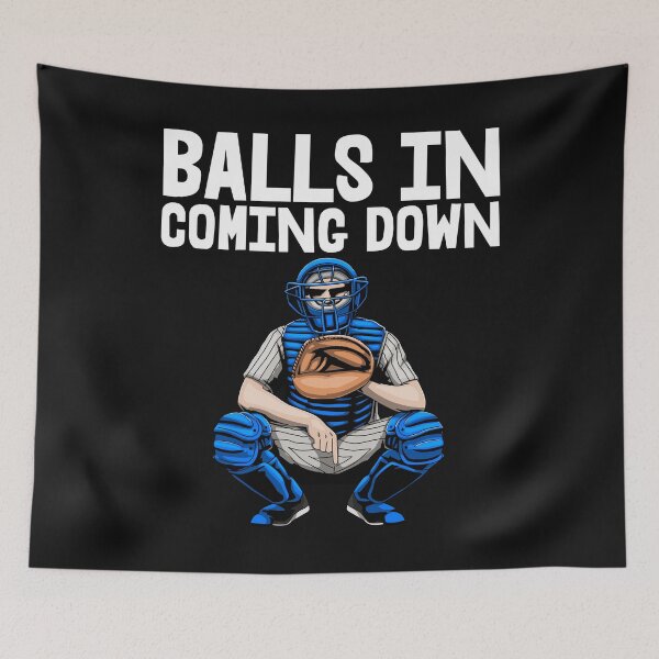 Item preview, Balls In Coming Down Baseball designed and sold by Bendthetrend.