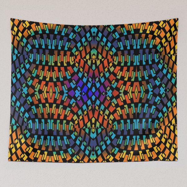 Item preview, MULTICOLORED SHADES OF ARCHED FORMS PATTERN SHOWING AN AMPHITHEATER. designed and sold by Ralek.