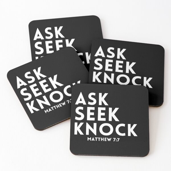 Item preview, Ask Seek Knock Matthew 7:7 designed and sold by KingsManKind.