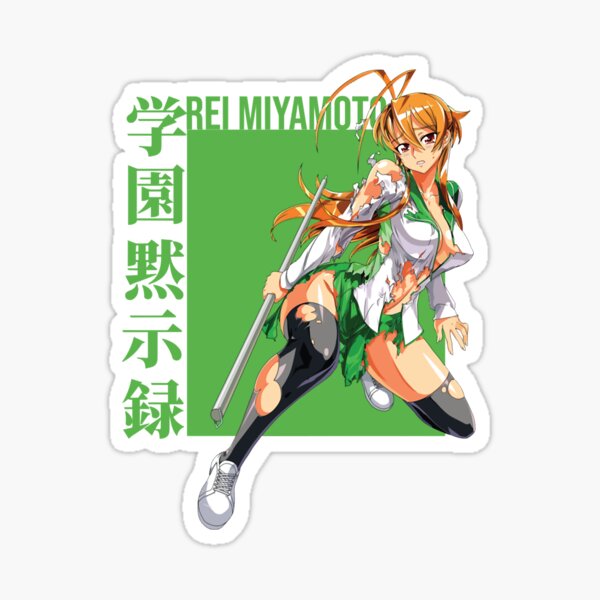 High School of The Dead Saya Takagi Asami Nakaoka Shizuka Marikawa Rei  Miyamoto Female Characters Sticker for Phone, Laptop, Skateboard, Car