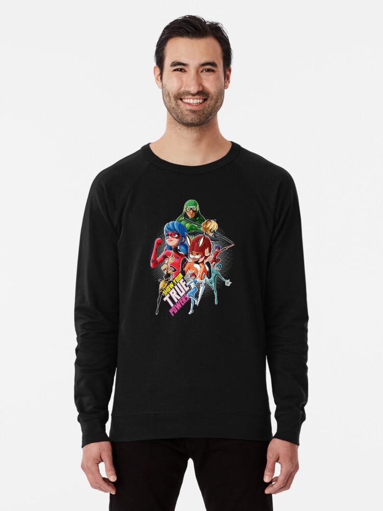 Miraculous Ladybug All Heroez Show Your True Powers Lightweight Sweatshirt for Sale by MiraculousStore Redbubble