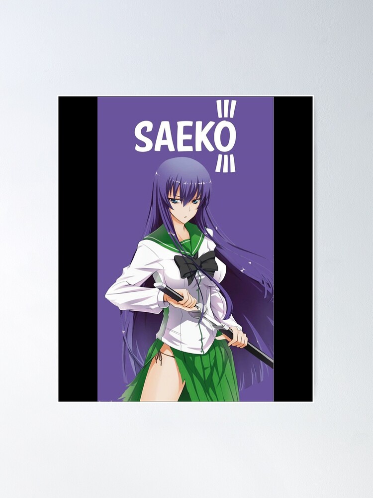 Saeko Busujima Highschool of the Dead Poster for Sale by IkaXII