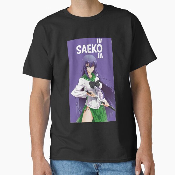 HIGH SCHOOL OF THE DEAD Tシャツ High School of The Dead Rei & Saya Size Large T-Shirt Anime