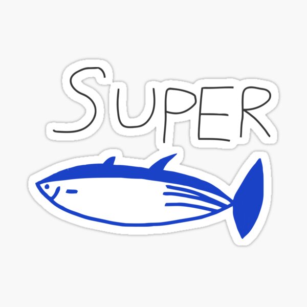 "BTS Jin SUPER TUNA" Sticker by Redbubble