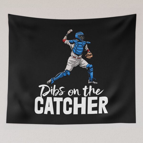 Item preview, Dibs On The Catcher Baseball designed and sold by Bendthetrend.
