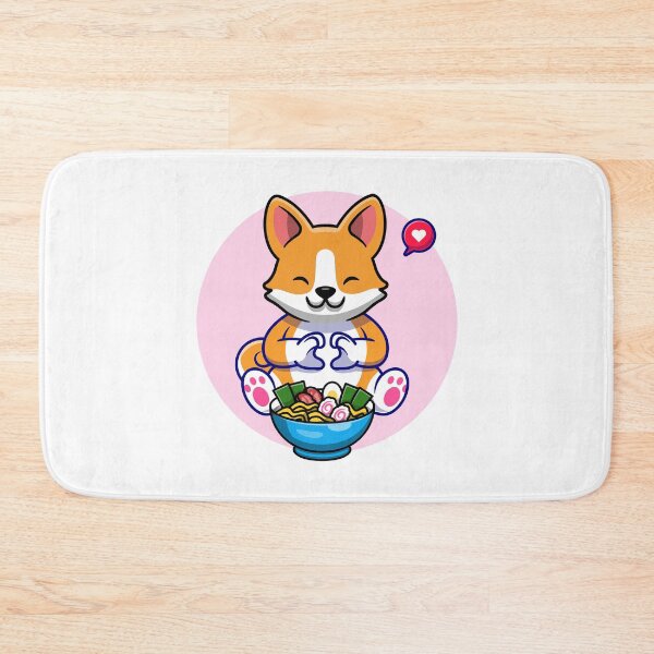 Item preview, Cute Corgi Eating Ramen designed and sold by SparrowLag.
