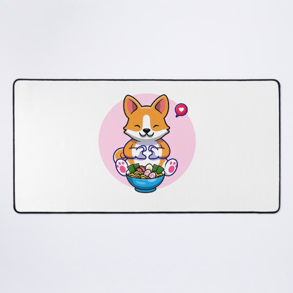 Item preview, Cute Corgi Eating Ramen designed and sold by SparrowLag.