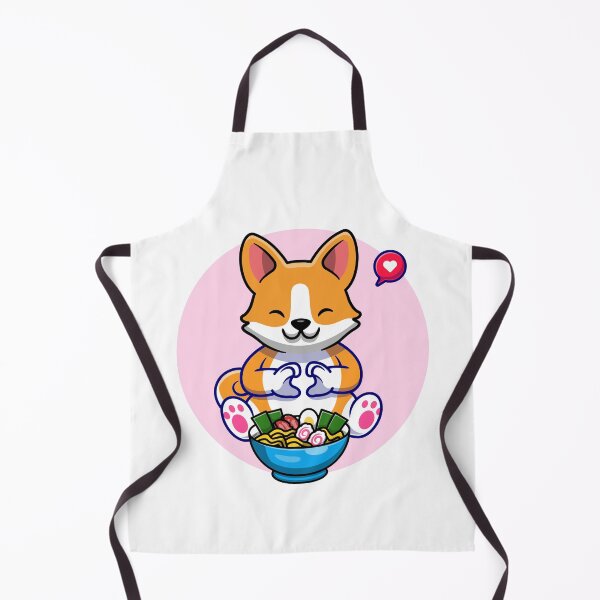 Item preview, Cute Corgi Eating Ramen designed and sold by SparrowLag.