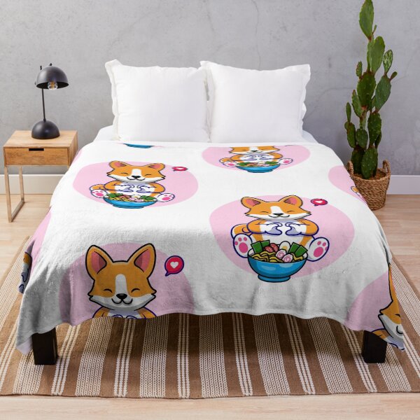 Item preview, Cute Corgi Eating Ramen designed and sold by SparrowLag.