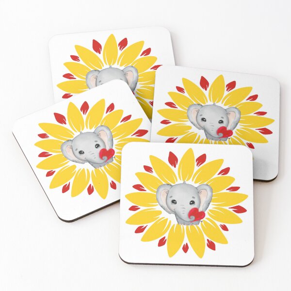 Item preview, Sunflower Elephant, Cute designed and sold by YARA TS.