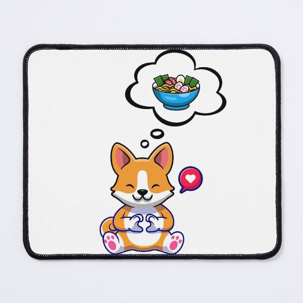 Item preview, Cute Corgi Dreaming About Ramen designed and sold by SparrowLag.