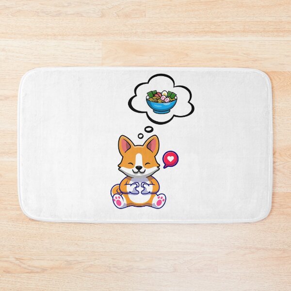 Item preview, Cute Corgi Dreaming About Ramen designed and sold by SparrowLag.