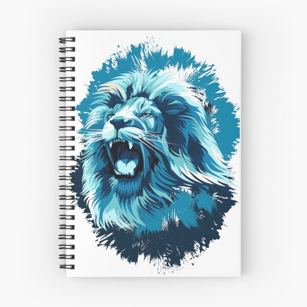 Item preview, Blue Lion Head designed and sold by DafitArt99.