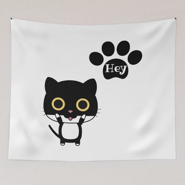 Item preview, Cat says Hey. designed and sold by MirartShop.