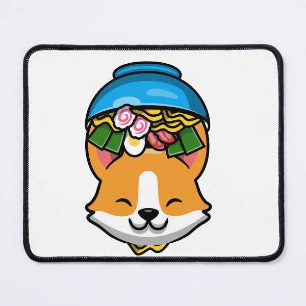 Item preview, Cute Corgi Enjoy Eating Ramen designed and sold by SparrowLag.