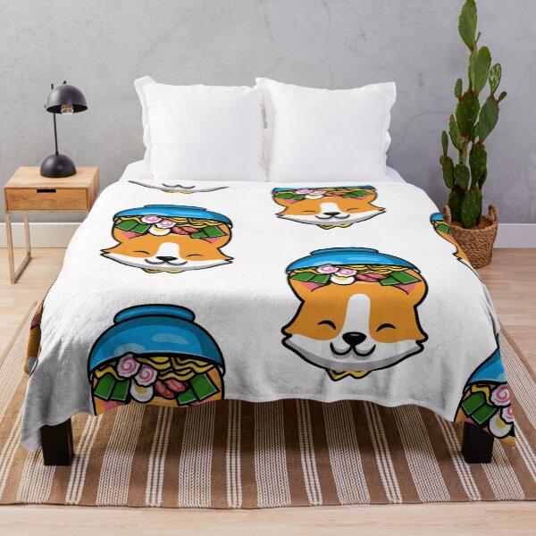 Item preview, Cute Corgi Enjoy Eating Ramen designed and sold by SparrowLag.