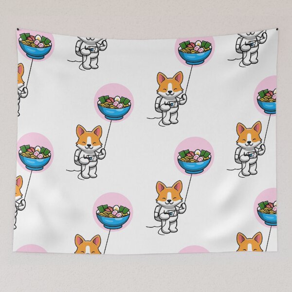 Item preview, Cute Corgi Following His Dreams RAMEN ! designed and sold by SparrowLag.