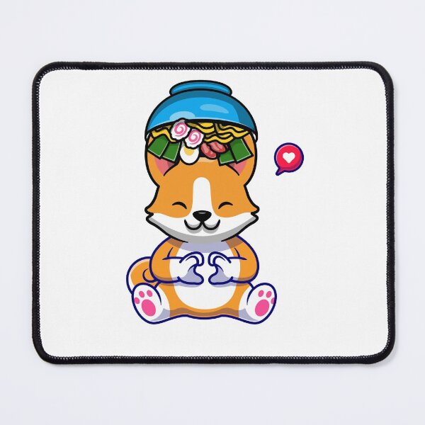Item preview, Cute Corgi Loving Ramen Food designed and sold by SparrowLag.