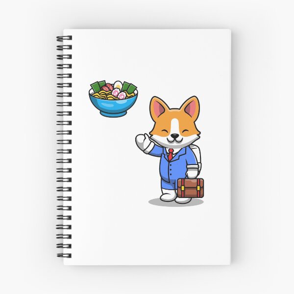 Item preview, Corgi Work For Eating RAMEN ! designed and sold by SparrowLag.