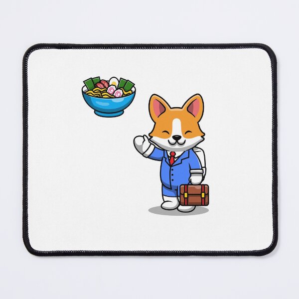 Item preview, Corgi Work For Eating RAMEN ! designed and sold by SparrowLag.