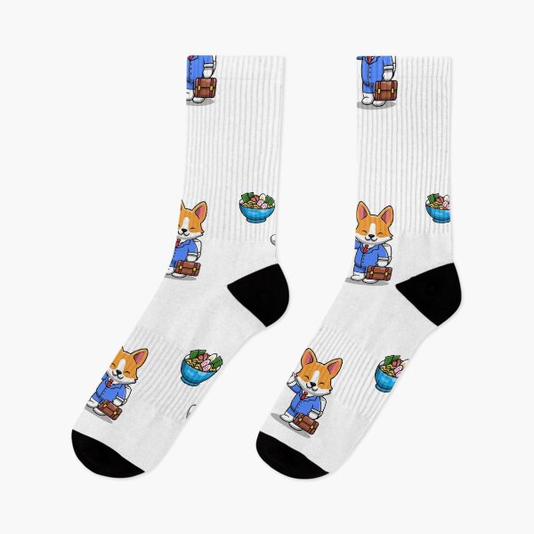 Item preview, Corgi Work For Eating RAMEN ! designed and sold by SparrowLag.