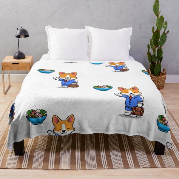 Item preview, Corgi Work For Eating RAMEN ! designed and sold by SparrowLag.